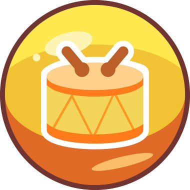 Web simgesi davul, illüstrasyon vektör 