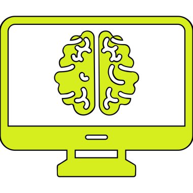 bilgisayar ekranı simgesi, vektör illüstrasyonu basit tasarım