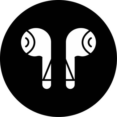 Kulaklık. Web simgesi basit illüstrasyon