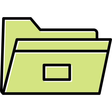 Dosya. Web simgesi basit illüstrasyon 