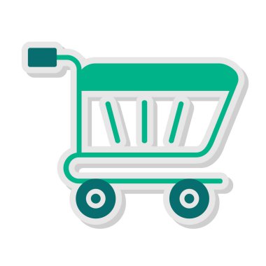 Tramvay. Web simgesi vektör illüstrasyonu 