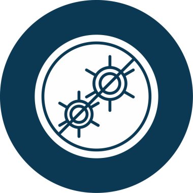 Antibakteriyel modern simgenin vektör çizimi        