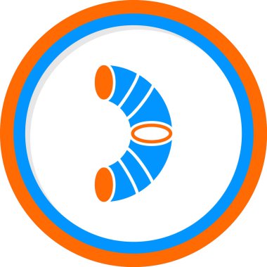 Torus. Web simgesi vektör illüstrasyonu