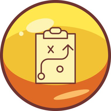 Strateji Simgesi Vektör illüstrasyonu 