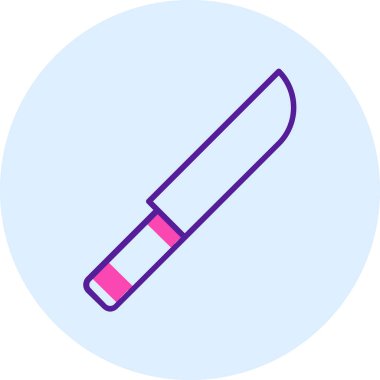 Bıçak. Web simgesi basit illüstrasyon 