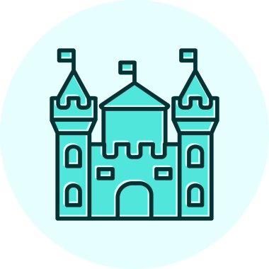 Castle vektör resimleme tasarımı