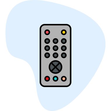 Uzaktan kumanda simge vektör çizim