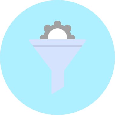 Vektör illüstrasyon Huni ağ simgesi 