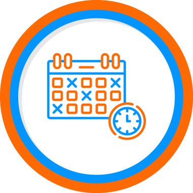 Takvim. Web simgesi basit tasarım 