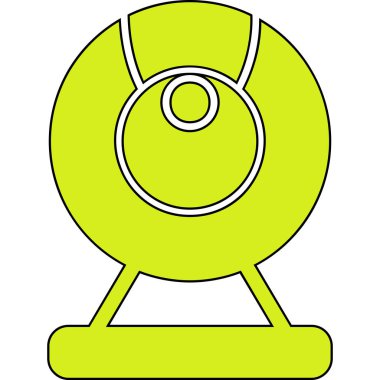 Web kamera simge vektör çizim