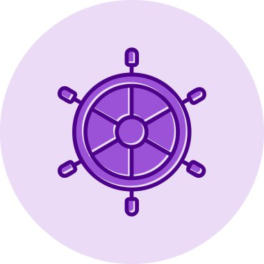 Dümen. Web simgesi basit illüstrasyon