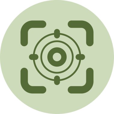 Hedef. Web simgesi basit illüstrasyon