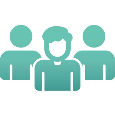 Takım. Web simgesi basit illüstrasyon 