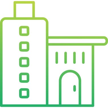 office building. web icon simple illustration