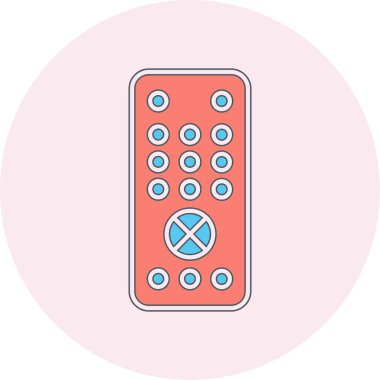 Uzaktan kumanda simge vektör çizim