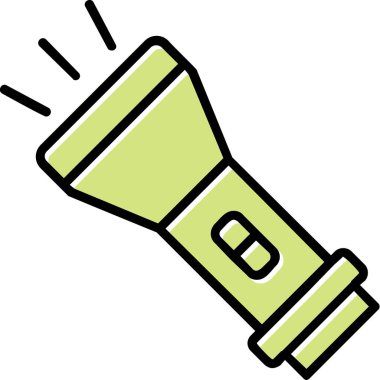 el feneri. Web simgesi basit illüstrasyon