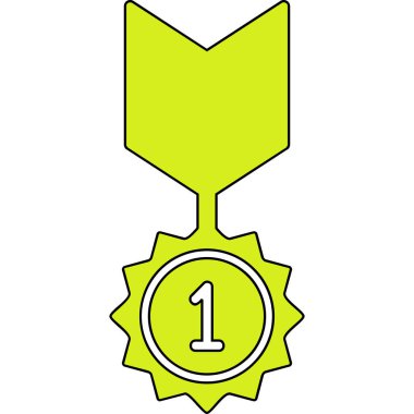 Rozet Web simgesi basit illüstrasyon 