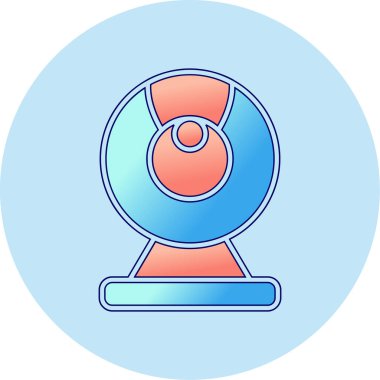 Web kamera simge vektör çizim