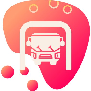 bus Underground renkli vektör simgesi