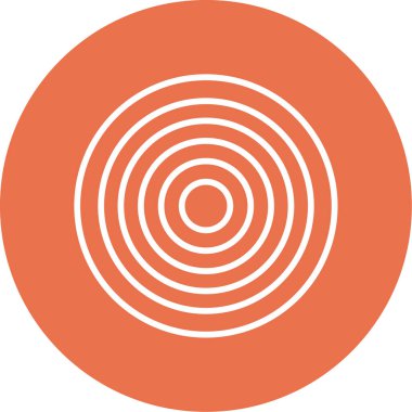 Bir çember simgesinin vektör illüstrasyonu 