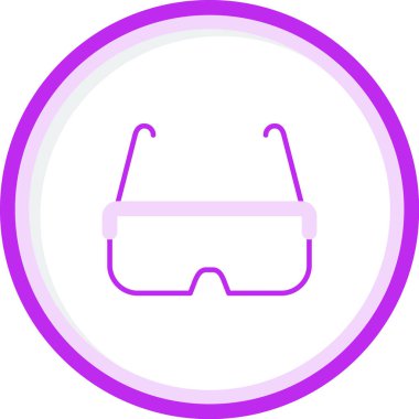 Gözlük. Web simgesi basit illüstrasyon 