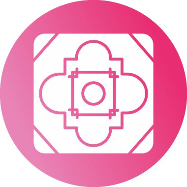 Döşeme. Web simgesi basit illüstrasyon