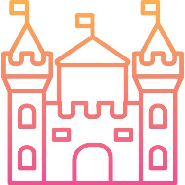 Castle vektör resimleme tasarımı