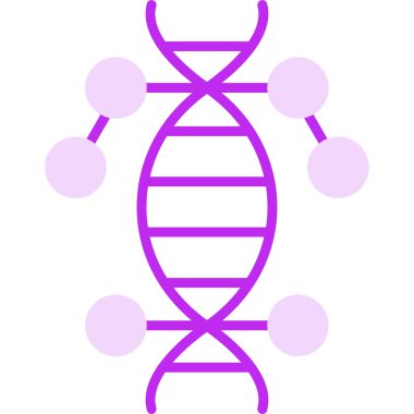 DNA ikonu vektör illüstrasyonu. Genetik        