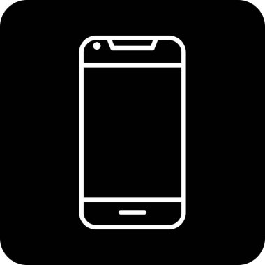 Smartphone web simgesi, vektör çizim 