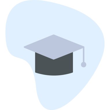 mezuniyet şapkası, web simgesi basit illüstrasyon