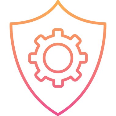 Veri koruma simgesi, vektör çizim                  