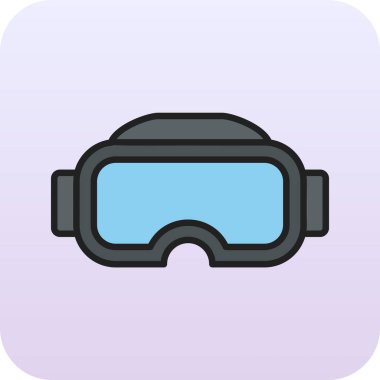 Gözlükler. Web simgesi basit illüstrasyon