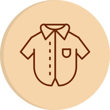 Bowling tişört simgesinin vektör illüstrasyonu 