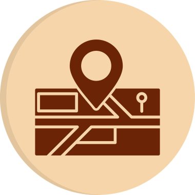 konum. Web simgesi basit illüstrasyon 