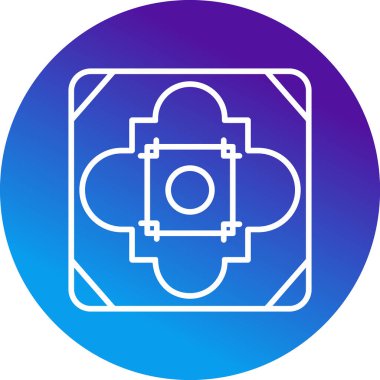 Döşeme. Web simgesi basit illüstrasyon