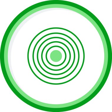 Bir çember simgesinin vektör illüstrasyonu 