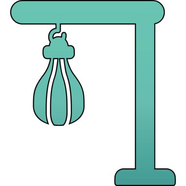 Bir Kum Torbası simgesinin vektör illüstrasyonu