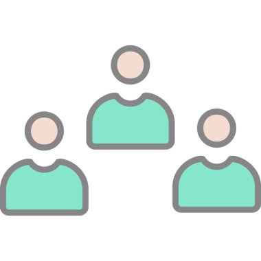 Adaylar web simgesi vektör illüstrasyonu 