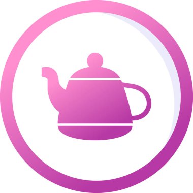 Vektör illüstrasyonu, çaydanlık ağı simgesi 