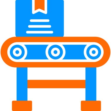 Taşıyıcı Şerit web simgesi, vektör illüstrasyonu