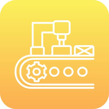 Modern taşıyıcı simgesinin vektör illüstrasyonu