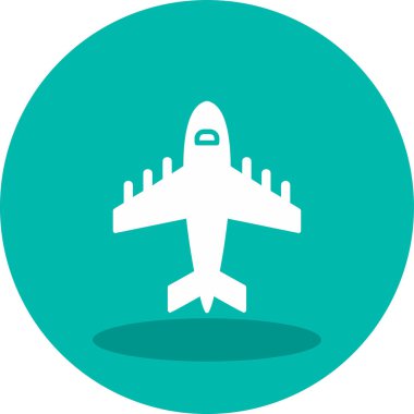 Uçak. Web simgesi basit illüstrasyon 