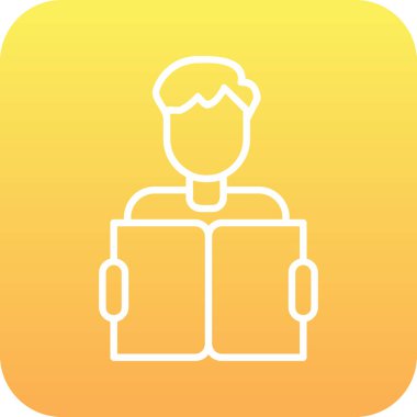 Web simgesi vektör illüstrasyonu öğreniliyor 