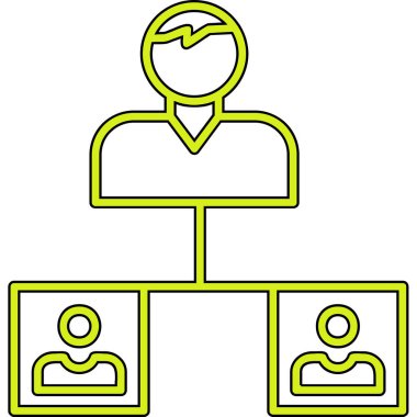 ağ bağlantısı simgesi ana hat biçiminde 