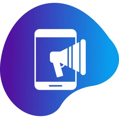 Cep Telefonu Web simgesi vektör illüstrasyonu