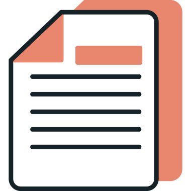 dokümanlar web simgesi vektör illüstrasyonu