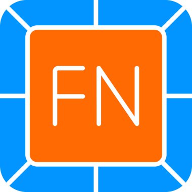 Fonksiyon web simgesi, vektör illüstrasyonu