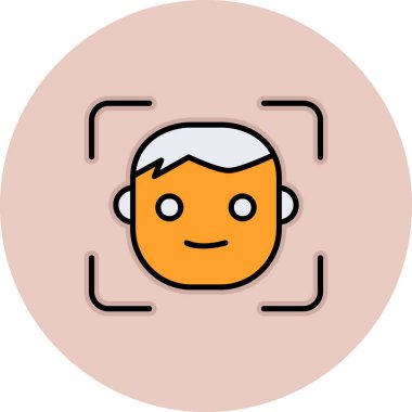 avatar erkek kullanıcı simgesi, yüz kimliği 