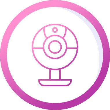 Web kamera simge vektör çizim
