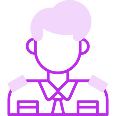  Gümrük Temsilcisi simgesi, vektör illüstrasyonu basit tasarım